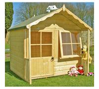 Shires Kitty Playhouse Kid's Wendy House in Light Brown Shires Light Brown