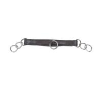 Shires Leather Curb Chain - Black - Size: Full