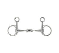 Shires Lozenge Horse Hanging Cheek Snaffle Bit Silver (5.5In)