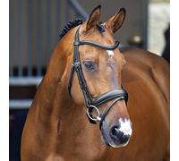 Shires Lusso Dressage Flash Bridle - Black or Havana Extra Full Black