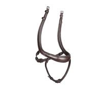 Shires Lusso Ergonomic Horse Curved Flash Noseband Havana - Cob