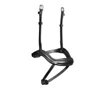 Shires Lusso Ergonomic Horse Flash Noseband Black - Cob