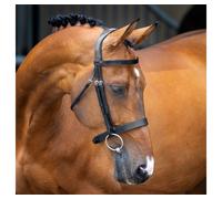 Shires Lusso Hunter Horse Cavesson Bridle Black - Extra Full