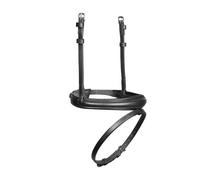 Shires Lusso Padded Raised Cavesson Horse Noseband Black - Extra Full