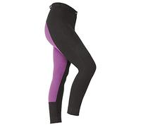 Shires Maids Wessex Two Tone Jodhpurs - Black/Purple (Age 13/14 Yrs)