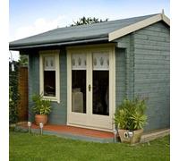 Shires Marlborough 28 mm Log Cabin 12 x 12 Feet in Tan Shires Tan