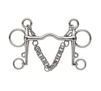 Shires Medium Port Mouth Pelham - Steel - 5