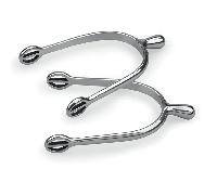 Shires Mens Ball End Spurs - Adults - Silver