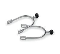 Shires Mens Plastic Roller Ball Spurs Silver (30mm)