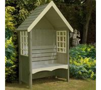 Shires Mimosa 4 x 2 Feet Pressure Treated Arbour in Brown Shires Brown