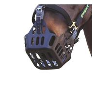 Shires - MJ Ainge and Co Ltd Greenguard Horse Grass Muzzle in Black Full Size