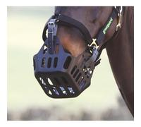 Shires - MJ Ainge and Co Ltd Greenguard Horse Grass Muzzle in Black Pony Size