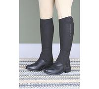 Shires Moretta Amara Suede Half Chaps in Black - Adult Medium, Black
