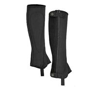 Shires Moretta Children's Amara Half Chaps in Black, Size Medium, Polyurethane | Charlies