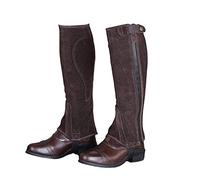 Shire Half Chaps Moretta Suede - Adult Short Extra Large - Brown