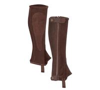 Shires Moretta Suede Half Chaps in Brown - Adult sizes XX-Large, Brown