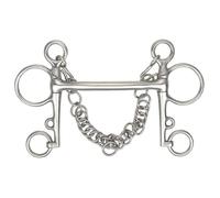 Shires Equestrian Mullen Mouth Pelham Bit 5" Steel