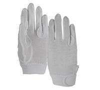 Shires Newbury Childs Kids Cotton Gloves - White: Medium