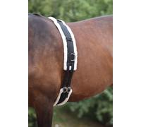 Shires Nylon Roller with Fleece Padding Black - Cob