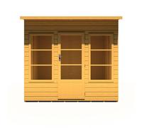 Shires Orchid 8 x 8 Feet Summerhouse - L239 x W239 x H215.9 cm in Light Brown Shires Light Brown