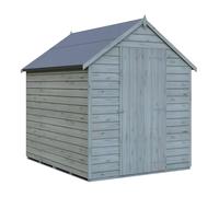 Shires Overlap 7 x 5 Feet Pressure Treated Value Range Shed Single Door in Grey Shires Grey