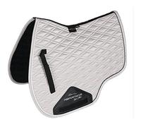 Shires Performance Euro Cut Luxe Saddle Pad, White, 17'-18'