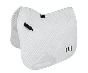 Shires Performance Numbered Dressage Saddlecloth 17-18" - White