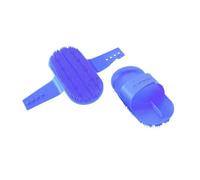Shires Plastic Curry Comb Blue - Blue - Onesize