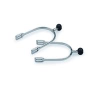 Shires Plastic Roller Ball Riding Spurs, Stainless Steel, Mens, Ladies Ladies, S/Steel