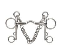 Shires Ported Horse Pelham Bit Silver (5In)