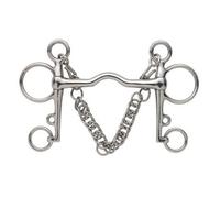 Shires Ported Horse Pelham Bit Silver (5.5In)