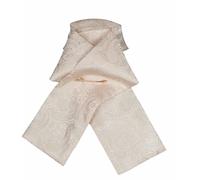 Shire Horse Riding Stock Ready Tied Brocade White Small