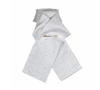 Shires Ready Tied Brocade Riding Stock - White - Size: Medium