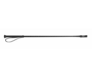 Shires Reflective Thread Stem Whip Black - 26 Inches