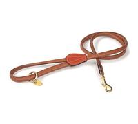 Shires Rolled Leather Dog Lead One Size Tan