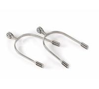 Shires Roller Ball Riding Spurs Stainless Steel, Mens, Ladies Gents, S/Steel