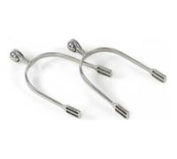 Shires Roller Ball Riding Spurs Stainless Steel, Mens, Ladies Gents, S/Steel