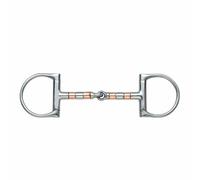 Shires Roller Mouth Jointed Dee Snaffle Bit - 5"