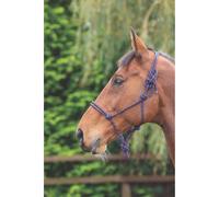 Shires Rope Control Headcollar Purple/Black