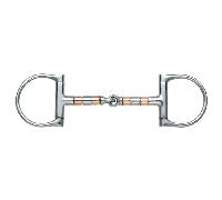 Shires Rubber Mouth Dee Bit - Horse Bridle Bits - Black - Size: 4.5 inch