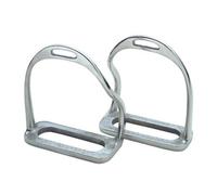 Shires Safety Horse Bent Leg Stirrups Silver (4In)