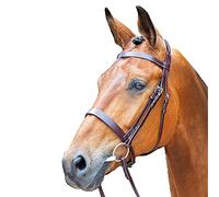 Shires Salisbury Berrington Snaffle Bridle (Cob, Australian Nut)