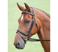 Shires Salisbury Bodenham Flash Bridle - Horse Bridles - Black - Size: Pony