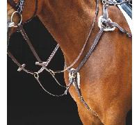Shires Salisbury Five Point Breastplate - Brown - Size: Pony