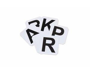 Shires Self-Adhesive Dressage Letters White - White - Pack of 12