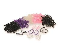 Shires Silicone Plaiting Bands-Purple One Size