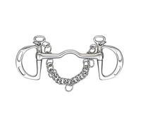 Shires Slotted Cheek Port Mouth Kimblewick 4.5" Steel