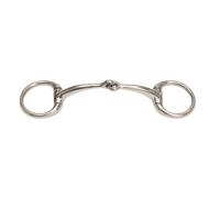 Shires Small Ring Curved Mouth Eggbutt Snaffle Bit - 4.5"