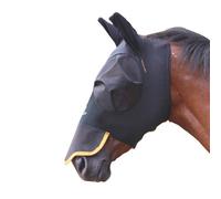 Shires Stretch Horse Fly Mask With Nose Jet Black (Full)