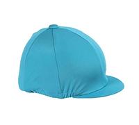 Shires Stretch Skull Hat Cover Silk in Ocean Blue Onesize